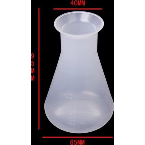 Erlenmeyer flask for Chemistry Laboratory Plastic Transparent - 100ml