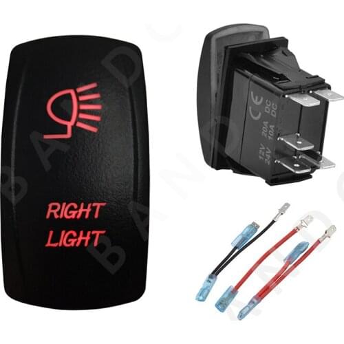 Jumper Wire Set，RIGHT LIGHT Car Boat RV Rocker Switch ON-OFF SPST Waterproof Car Button Dual Blue LED Light Camper Accessories