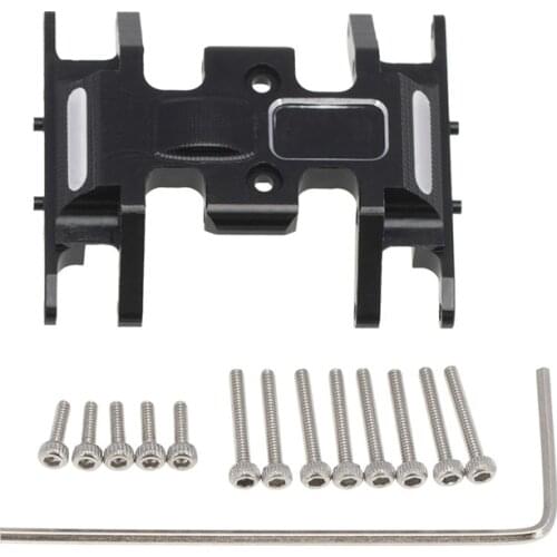 Aluminum Alloy Box Chassis Mount Base Plate Holder Center Skid Plate for 1/24 Axial SCX24 90081 RC Car Upgrade Accessories