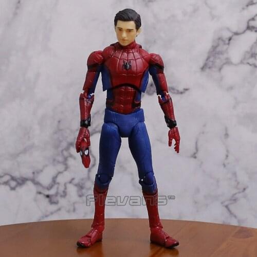 MAFEX NO.047 Spiderman Homecoming Ver. Peter Parker PVC Action Figure Collectible Model Toy
