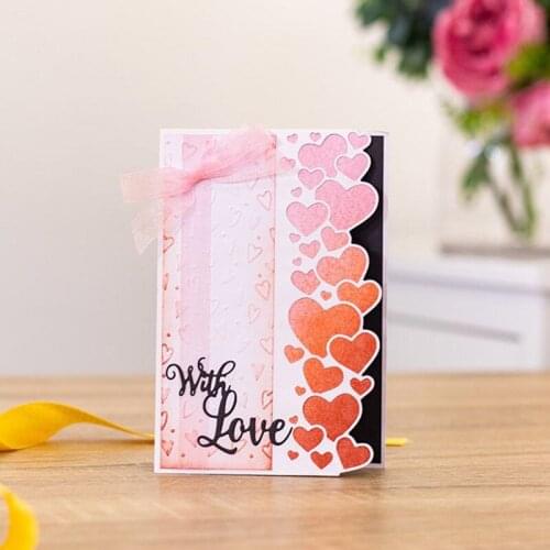 Love Heart-shaped Lace Metal Cutting Dies Cut Die Mold Card Scrapbook Paper Craft Knife Mould Blade Punch Stencils 2021 New