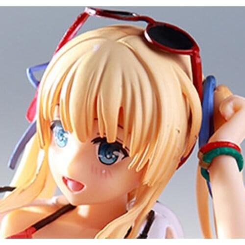 Anime Sexy Girls Figure Swimsuit Ver. Swimming Ring Girl Figurine Action Figure Collection Model Toys 1/6 about 10cm PVC