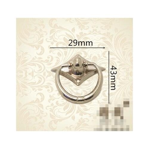 Hardware accessories antique cabinet drawer wardrobe door handle small bronze Pendant Silver handle single hole