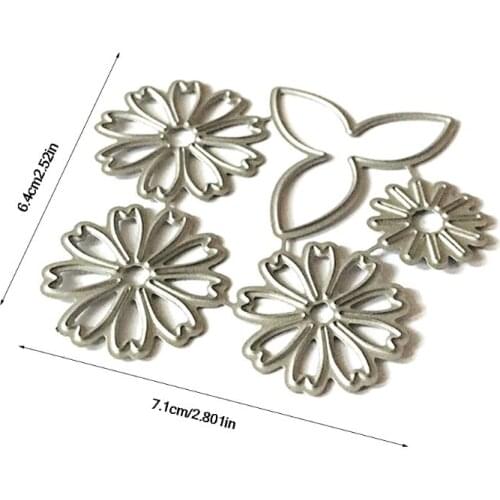 Beautiful Flowers Metal Cutting Dies Stencil Scrapbooking DIY Album Stamp Paper H58C