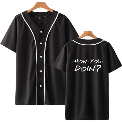 FRIENDS Printed baseball t shirt women/men How You Doin ? tshirt t-shirt Fashion funny t shirts Tee Brand clothes