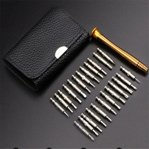 Leather Case 25 In 1 Torx Screwdriver Set Mobile Phone Repair Tool Kit Multitool Hand Tools For Iphone Watch Tablet PC 2018 New