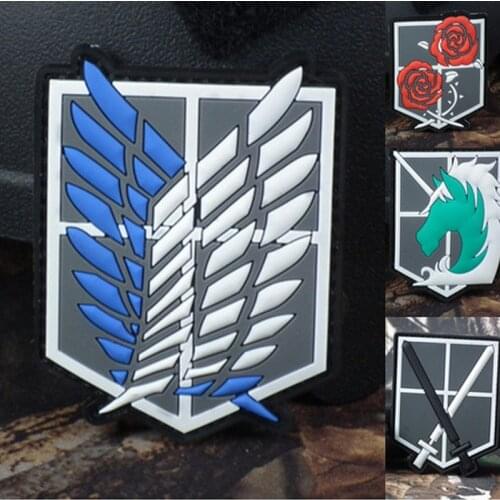Attack on Titan DIY Embroidered Applique Sewing Label Clothes Patch Stickers Apparel Handmade Supplies Badge Wings of Liberty
