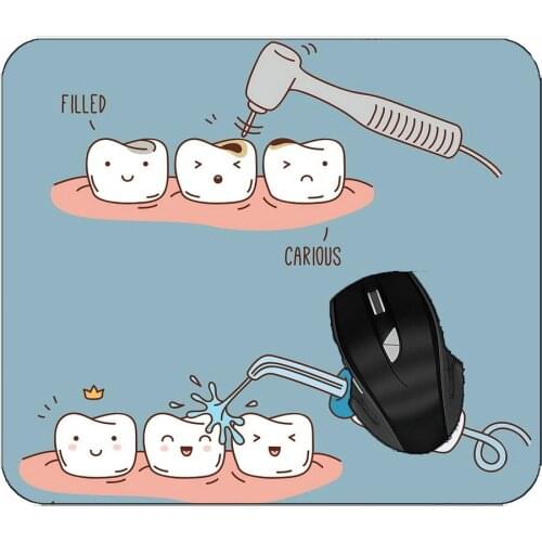 Printed Mouse Pad Steps To Healing Teeth Health Mouse Pad For Home Office Working