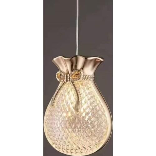New Designer Art Pendant Light Suspension Hanging Led Living Bedroom Kitchen Modern Fixture Bar Lucky Bag Indoor Deco Glass Lamp