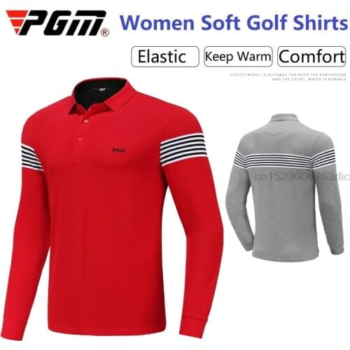 Pgm Golf Clothing Spring Antumn Mens Golf T-Shirt Knitted Long Sleeve Sweaters Man Leisure Jersey Tops Keep Warm Sportswear