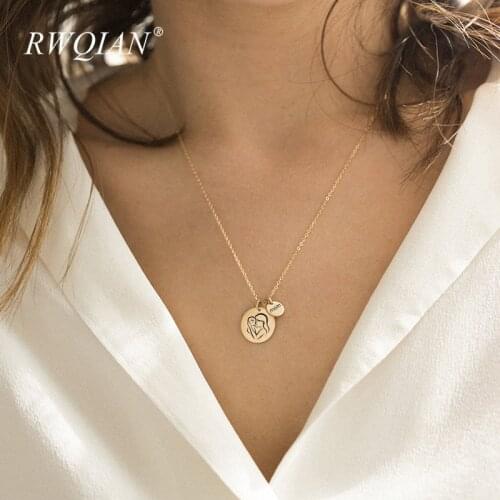 Custom Picture Name Necklaces Personalized 18K Gold Stainless Steel Chain Pendants Choker For Womens Jewellery Mom Gifts 2020