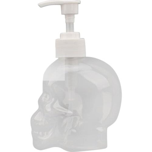 Plastic Skull Statue Hand Soap Bottle For Bathroom Shampoo Shower Gel Bottles Convenient And Beautiful Liquid Soap Dispenser