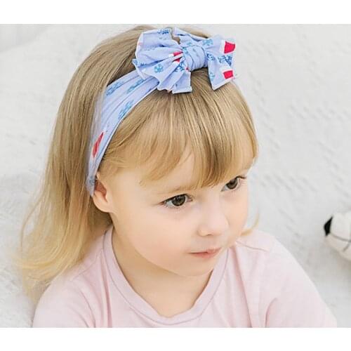New Colorful Boho Newborn Toddler Headband Ribbon Elastic Baby Headdress Kids Hair Band Girl Bow Knot Baby Hair Accessories