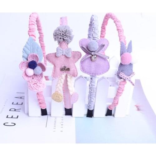 Colorful Childrens Schoolgirls And Middle School Childrens Hairpin Hairband Cute Baby Anti-skid Headband Little Girl Hair Head