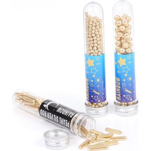 Edible Needle Sprinkles Beads For Cake Sugar Candy Balls DIY Baking Fondant Ice Cream Cup Cake Desserts Donuts Wedding Decor