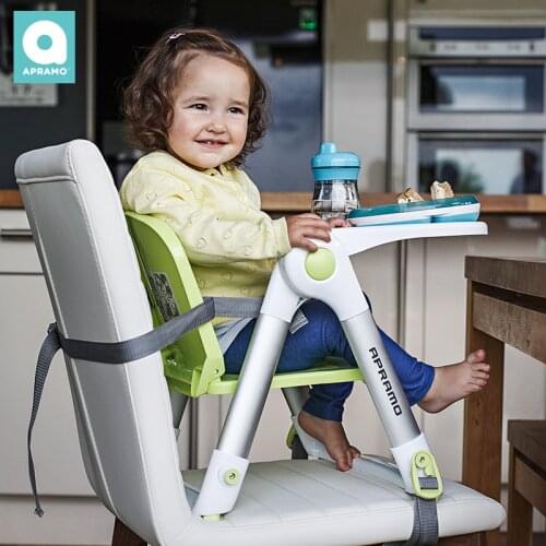 Folding Dinner Booster Seat Chair for Children Eat Table Multifunctional Portable Baby High Chair