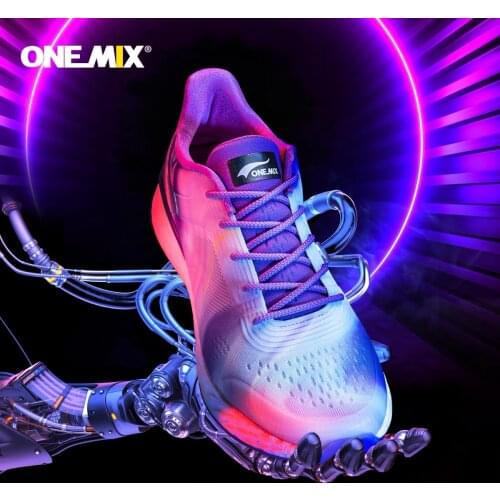 ONEMIX New Running Shoes For Men Mesh Weave Breathable Outdoor Training Sports Shoes Track Field Women Casual Jogging Sneakers