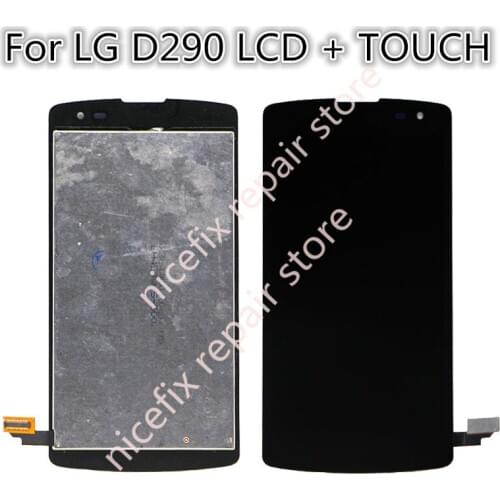 For LG D290 D290N D295 LS660 LS660P LCD touch screen display with digitizer touch with frame assembly Black free shipping +tools