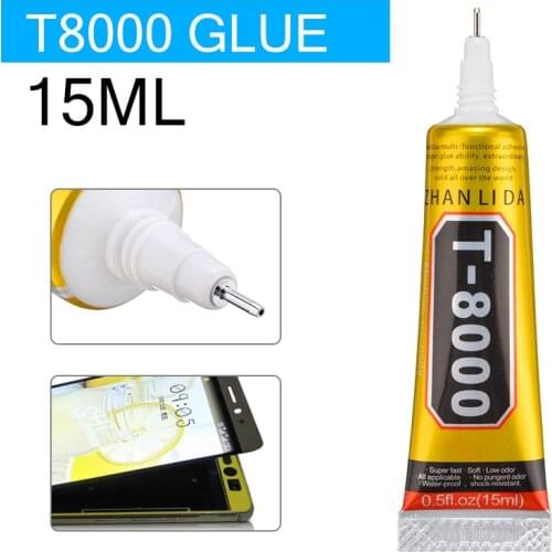 15ml T8000 Super Adhesive T8000 Glue Cell Phone Touch Screen Repair Frame Sealant Leather Jewelry Crafts Adhesive Liquid Glue
