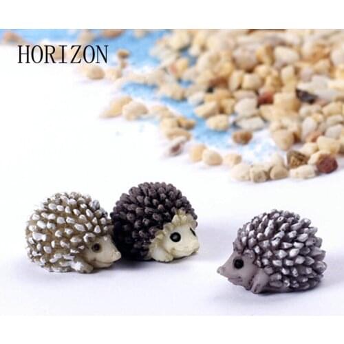 5pcs 1.5cm Hedgehog Fairy Garden Miniatures Micro Landscape Bonsai Plant Garden Decor DIY Craft Ornament Decoration Accessories