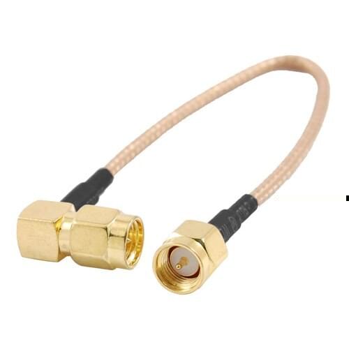 Promotion ! 6" SMA Male to SMA Right Angle Male Plug Jumper Pigtail Cable RG316