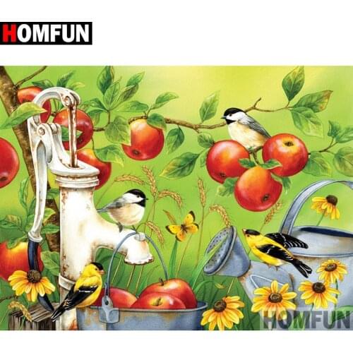 HOMFUN Full Square/Round Drill 5D DIY Diamond Painting "Bird scenery" Embroidery Cross Stitch 5D Home A08148
