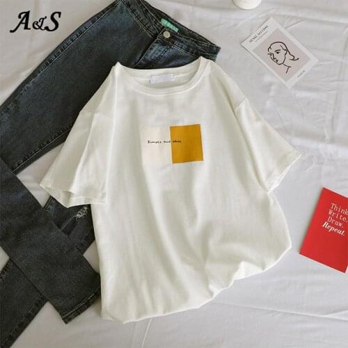 Anbenser Summer Women T-Shirts New Fashion Printed T Shirt Girls Cotton Tee Tops Female Casual Short Sleeve O-Neck Tshirts Femme