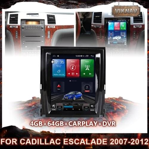 2din Android Car radio stereo multimedia Receiver For Cadillac Escalade 2007-2012 Auto Vertical GPS navigation Player Head Unit