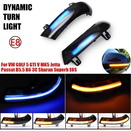 Car Styling For VW Golf MK5 GT Sport Golf Plus 5 EOS 2006-2008 Golf Plus 6 For Passat B6 3C Dynamic LED Turn Signal Light