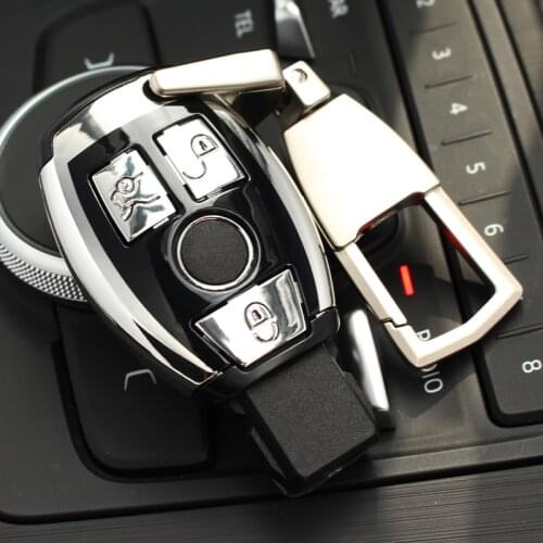 ABS Car Key Case Cover Protective Shell Holde For Mercedes Benz C Class W205 GLC GLA E C G M R Class 204 212 216 SLS SLK GLK CLK