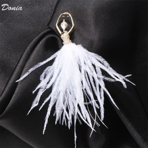 DoniA White Brooches For Clothes