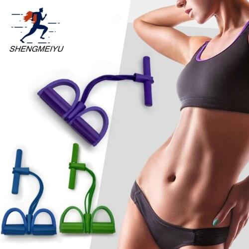 4 Resistanc Elastic Pull Ropes Exerciser Rower Belly Resistance Band Home Gym Sport Training Elastic Bands For Fitness Equipment