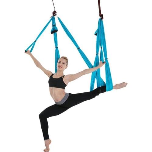 Yoga Hammock Swing Trapeze Set Yoga Belts Anti Gravity Ultra Strong and Comfortable for Exercises Pilates Fitness Weight Loss