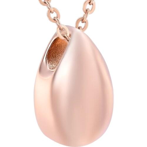 IJD8396 High Polished Stainless Steel Teardrop Cremation Pendant Memorial Necklace Ashes Urn Pet/Human Keepsake Women Jewelry