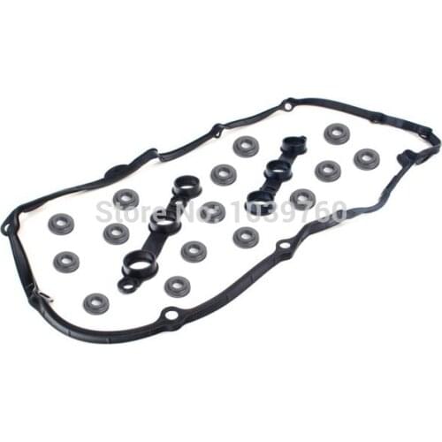 Valve Cover Gasket Set+15 Grommets KIT for BMW E38 E39 E46 E53 728i 728il 525i 528i 530i 320i 323Ci 325i 328i Z3 X5 11129070990