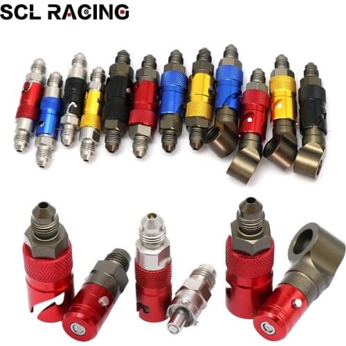 Alconstar New 1PC Motorcycle AN3 Brake Caliper Quick Removal Cover Disassembly Replace Brake Hose Connector For Honda Yamaha