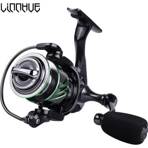 LINNHUE New Really 9+1 Metal Bearings Fishing Reel 5.2:1 Gear Spinning Reel1000H Max Drag Power Carp Fishing For Bass Tackles