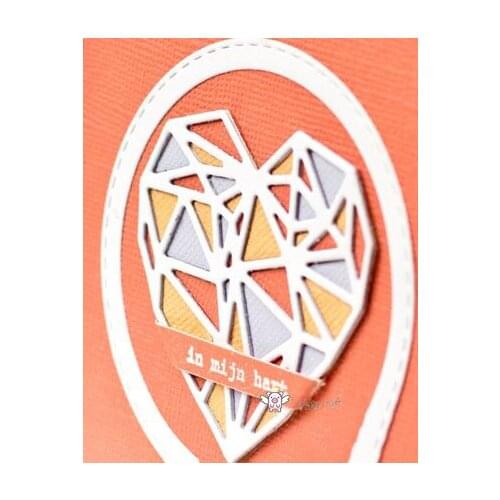Heart shaped diamond metal Cutting Dies Stencils DIY Scrapbooking Paper/photo Cards Embossing Dies