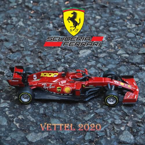 1:43 Sebastian Vettel 2016 Ferrari F1 SF16H 5# Alloy Racing Vehicle Diecast Pull Back Car Model Goods Toy Collection