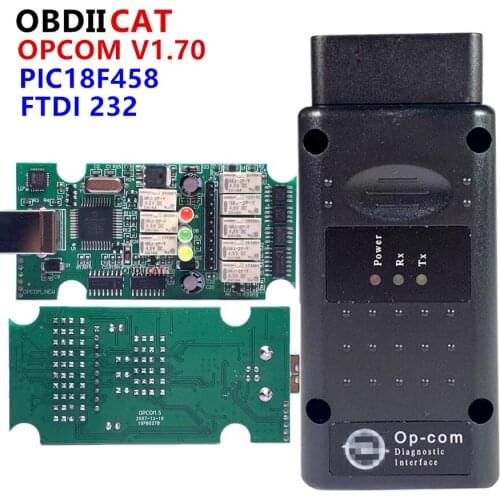 Newt Firmware OPCOM 1.70 1.59 OBD2 CAN-BUS Code Reader V1.99 V1.95 For O-p--e-l OP COM OP-COM Diagnostic PIC18F458 FTDI Chip