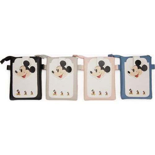 Disney new cartoon fashion cute one-shoulder messenger boy girl mobile phone bag coin bag key card bag