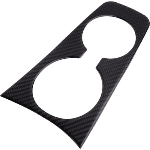 Front Center Water Cup Holder Cover Panel Sticker Car Carbon Fiber Black Fit For Chevrolet Camaro 2015 2014 2013 2012 2011 2010