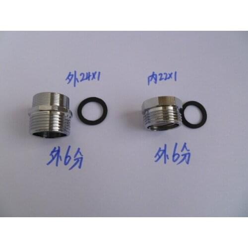 Faucet adapter outside 24 turn outside 3/4, 22 turn outside 6 min. Drum washing machine interface