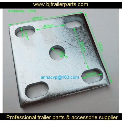 Fish plate, trailer axle spring parts, trailer parts