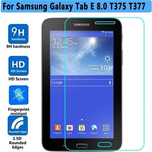 0.3mm 9H HD Ultra Thin Tempered Glass for Samsung Galaxy Tab E 8.0 T375 T377 T377P T377R T377W T378 Screen Protector