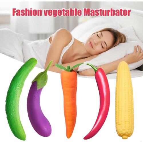 Hot Simulated vegetable Vibrator sex toy for women Fruit Shape G-Spot Vaginal Stimulator Fidget Adult Product