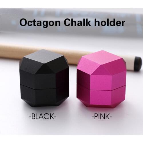 Octagon Chalk Holder Billiard Magnetic Metal High-end Pool Snooker Chalk Holder 2 Colors Durable Carrying Billiard Accessories