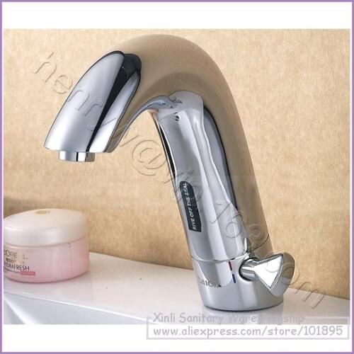 X7141B1 - Luxury Deck Mounted Chrome Finish Brass Material Hot & Cold Water of Automatic Sensor Tap