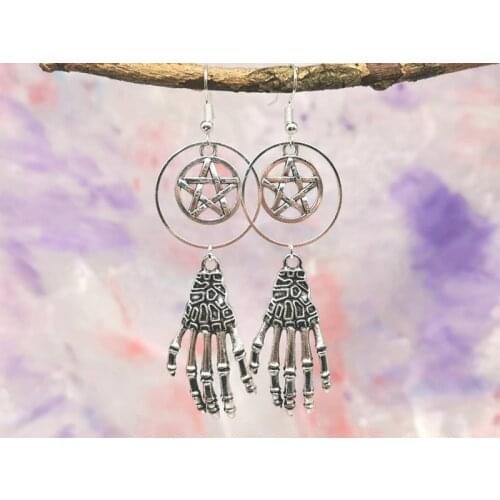 Witchcraft Jewellery, Goth Witch Aesthetic, Gothic Dangle Earrings, Witch Style, Gift For Witch Vibes