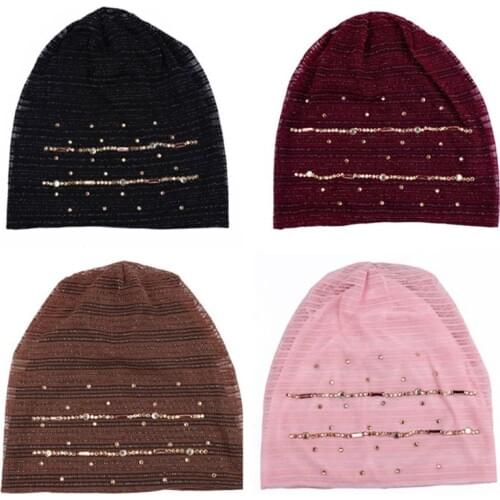 Women Hat Lace Ninja Underscarf Head Islamic Cover Bonnet Beanie Heap Pile Cap NEW